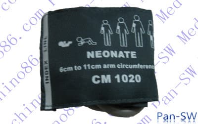 Neonate dual tube Blood pressure cuff